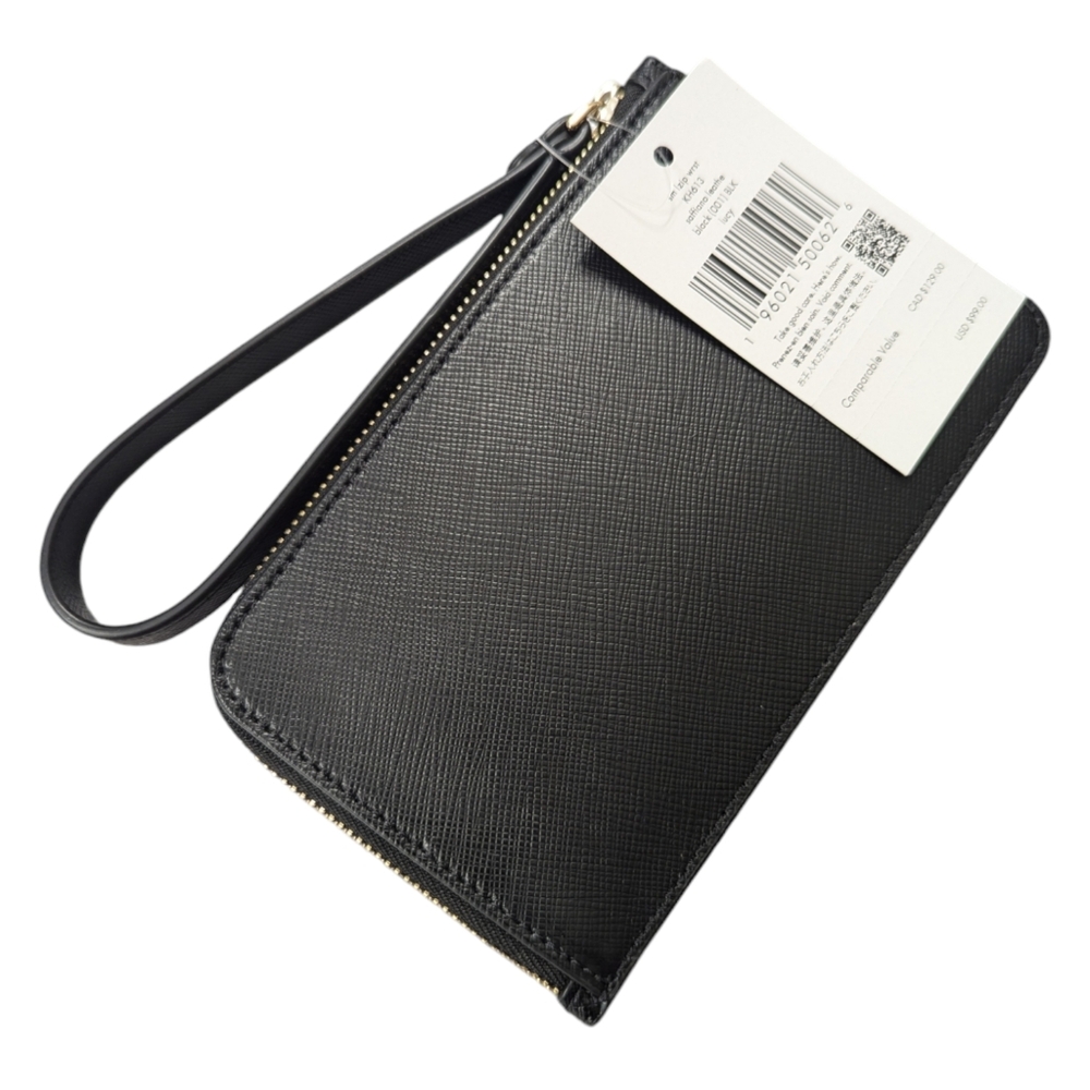 Kate Spade | Lucy L-Zip Wristlet | Black | Small - Picture 4 of 9